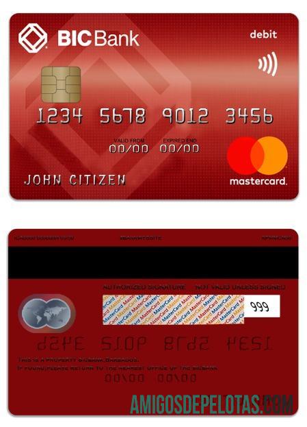 Camboja BICBank Débito Mastercard exemplo real